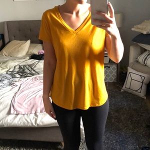 Yellow v neck